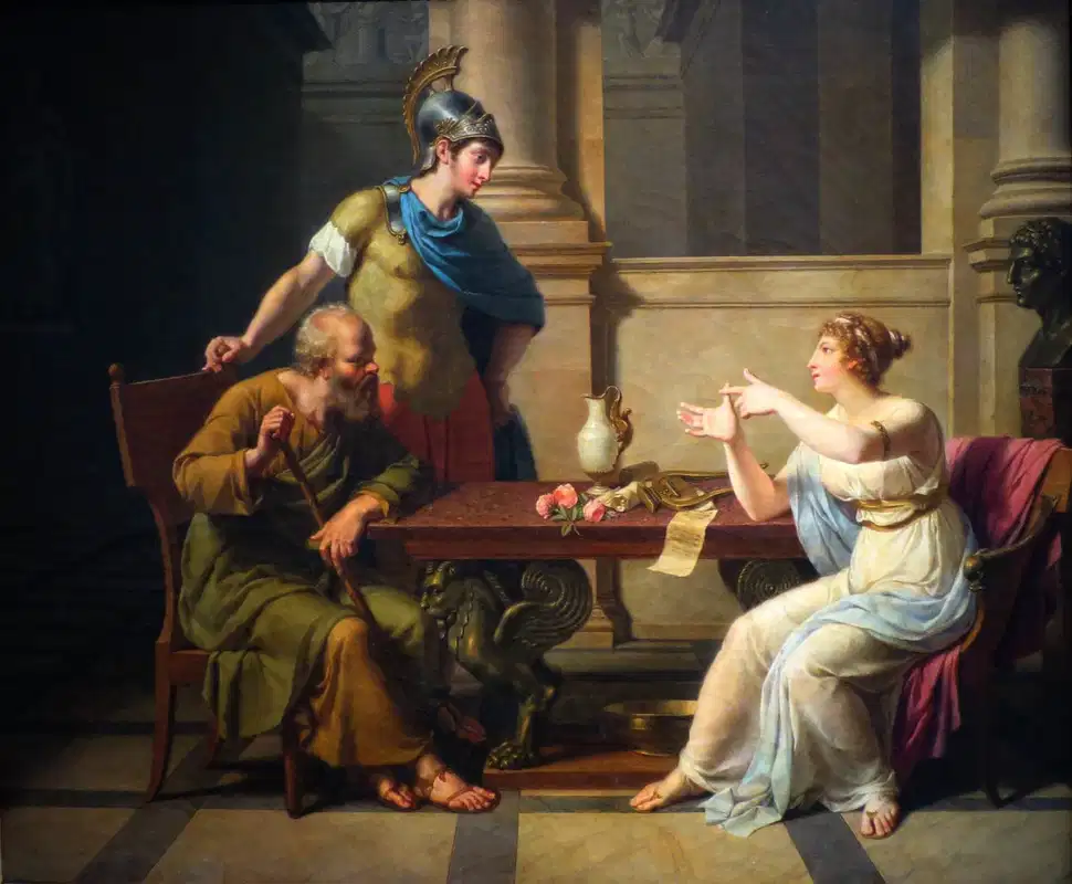 Discussion between Socrates and Aspasia
